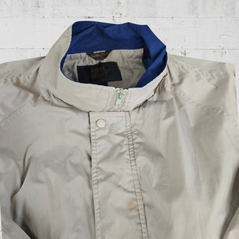 Vintage 1980s Beige Colorful Plaid Lined Canvas Guide Series Chore Coat Size XL - Picture 4 of 14